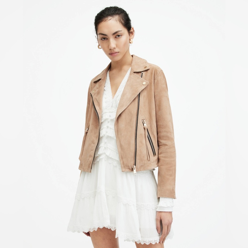 ALLSAINTS Dalby Suede Biker Jacket